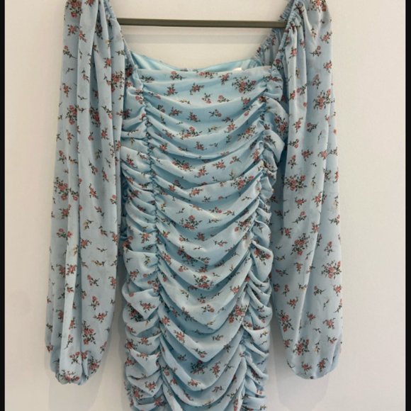 More To Come Jaliyah Ruched Mini Dress - Small - Picture 2 of 6